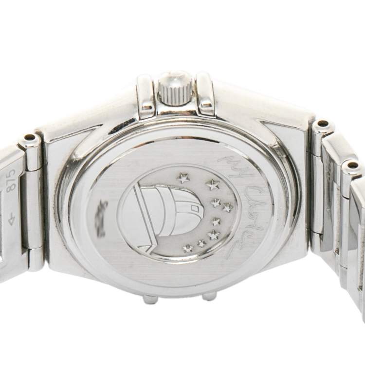 Pre Owned Omega Mother of Pearl Stainless Steel Constellation My Choice 795.1243 Women's Wristwatch 22.5 mm