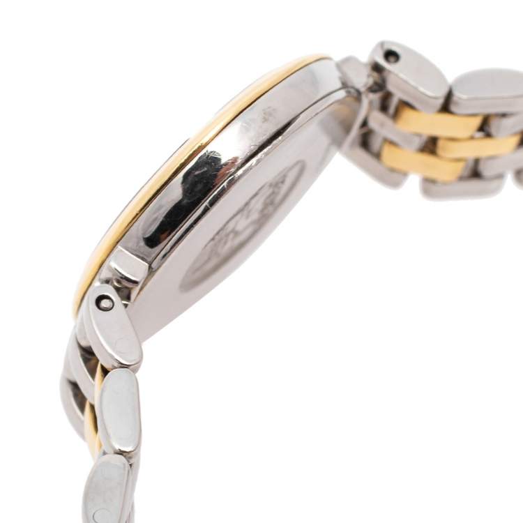Pre Owned Omega Two-Tone Stainless Steel De Ville Prestige 795.1471 Women's Wristwatch 23 mm