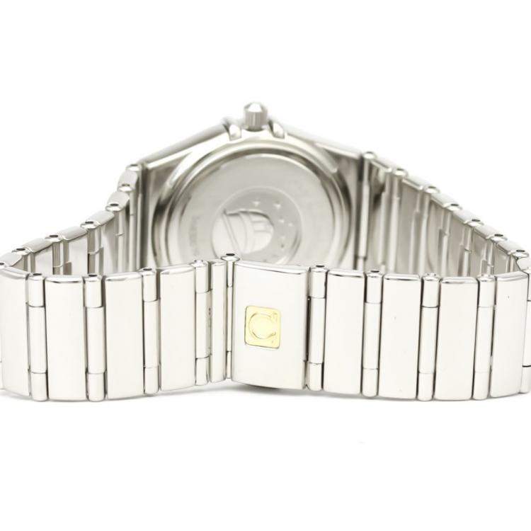 Pre Owned Omega Grey Stainless Steel Constellation My Choice Quartz 1561.51 Women's Wristwatch 22 MM