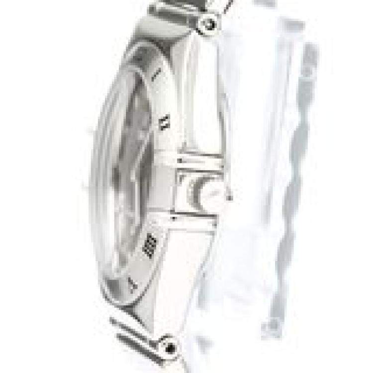 Pre Owned Omega Grey Stainless Steel Constellation My Choice Quartz 1561.51 Women's Wristwatch 22 MM