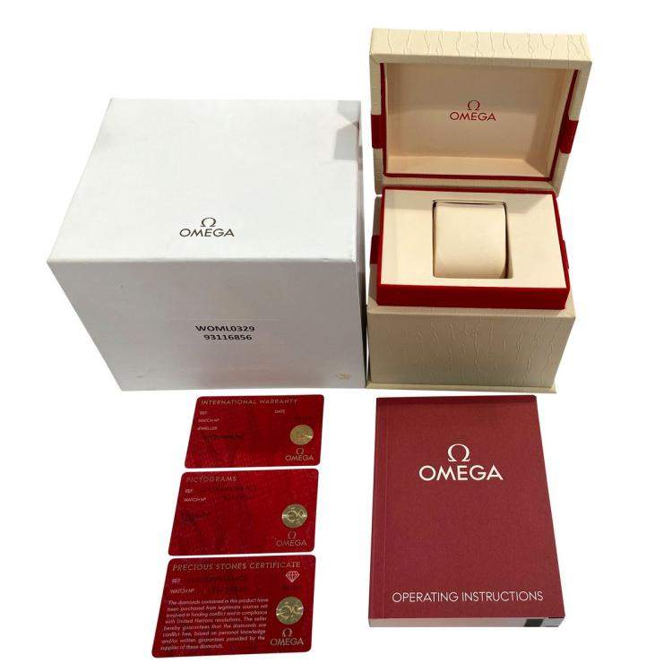مملوكة مسبقًا Omega Silver Stainless Steel DeVille 424.10.33.20.52.001 Women's Wristwatch 32 MM