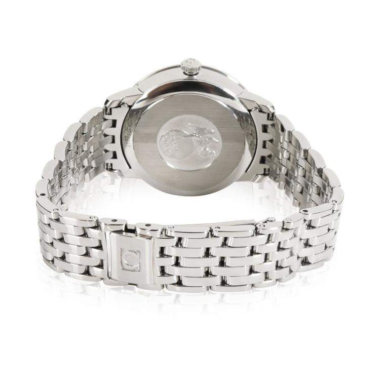 مملوكة مسبقًا Omega Silver Stainless Steel DeVille 424.10.33.20.52.001 Women's Wristwatch 32 MM