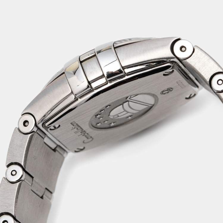 Pre Owned Omega Silver Stainless Steel Constellation 123.10.27.60.02.001 Women's Wristwatch 24 mm