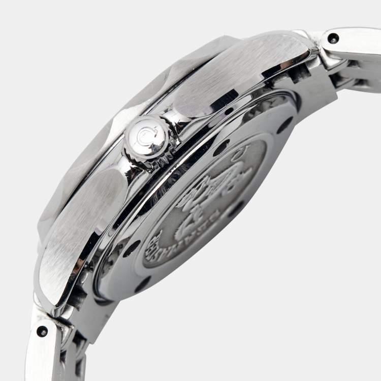 Pre Owned Omega Black Stainless Steel Seamaster 212.30.28.61.01.001 Women's Wristwatch 28 mm