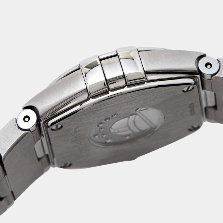 Pre Owned Omega Silver Stainless Steel Constellation 123.10.24.60.02.001 Women's Wristwatch 24 mm