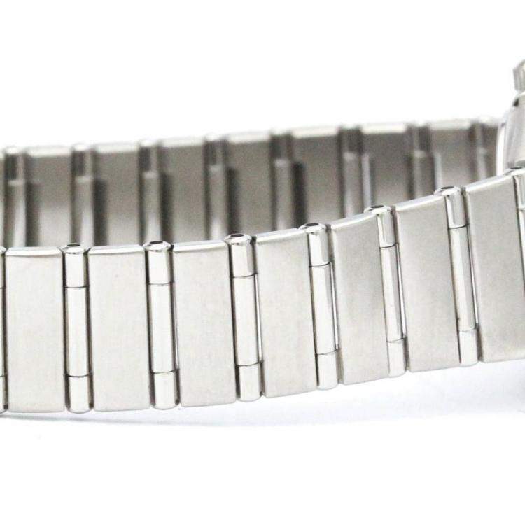 Pre Owned Omega Silver Stainless Steel Constellation 1562.31 Quartz Women's Wristwatch 22 mm