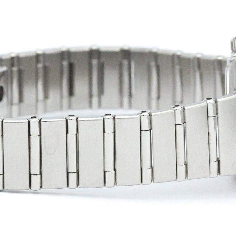 Pre Owned Omega Grey Stainless Steel Constellation 1562.40 Women's Wristwatch 22 mm