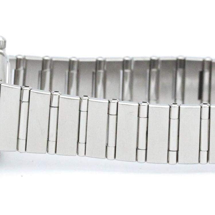 Pre Owned Omega Grey Stainless Steel Constellation 1562.40 Women's Wristwatch 22 mm