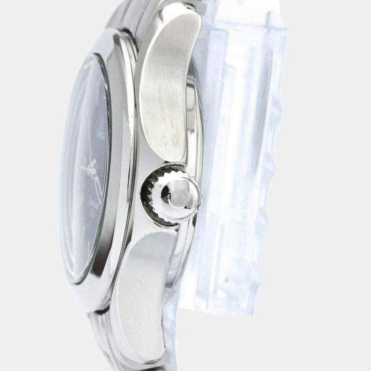 Pre Owned Omega Blue Stainless Steel Seamaster 120M Jacques Mayol LTD Edition 2587.80 Women's Wristwatch 26 mm