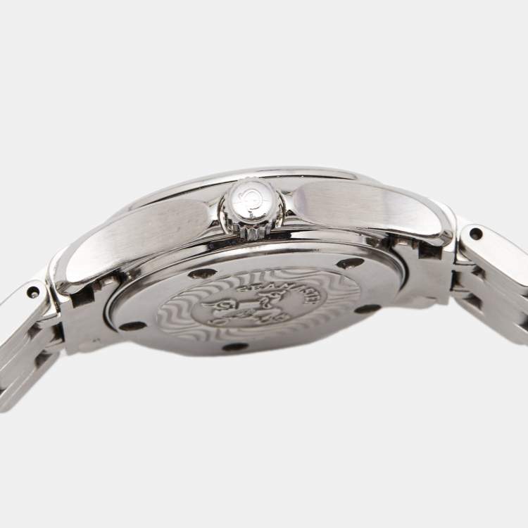 Pre Owned Omega Mother Of Pearl Stainless Steel Seamaster 2581.70.00 Women's Wristwatch 26 mm