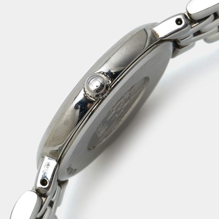 Pre Owned Omega Silver White Stainless Steel De Ville 795.1111 Women's Wristwatch 23 mm