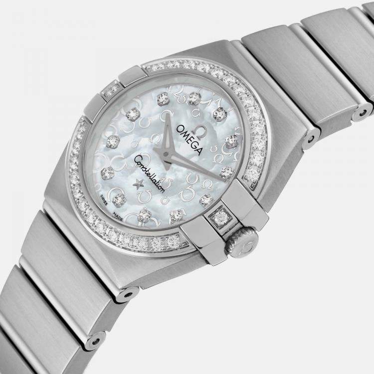 Omega women's sale diamond watch