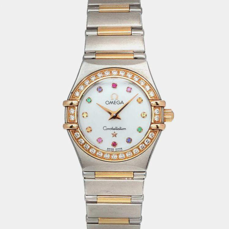 Omega white gold shop and diamond ladies watch