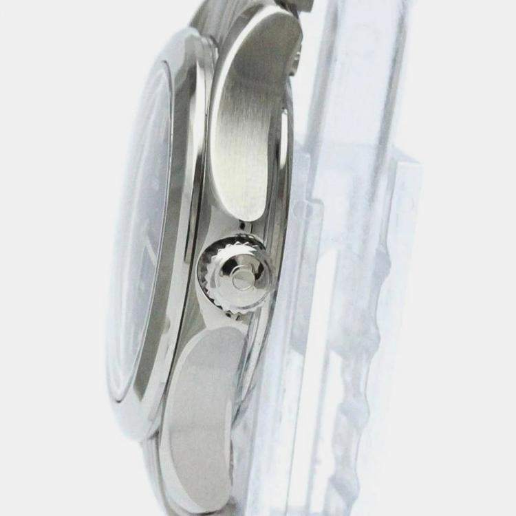Pre Owned Omega Blue Stainless Steel Seamaster 2571.80 Quartz Women's Wristwatch 28 mm