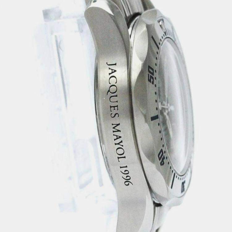 Pre Owned Omega Green Stainless Steel Seamaster 2584.41 Quartz Women's Wristwatch 29 mm