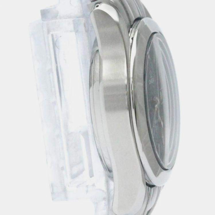 Pre Owned Omega Blue Stainless Steel Seamaster 2581.81 Quartz Women's Wristwatch 26 mm