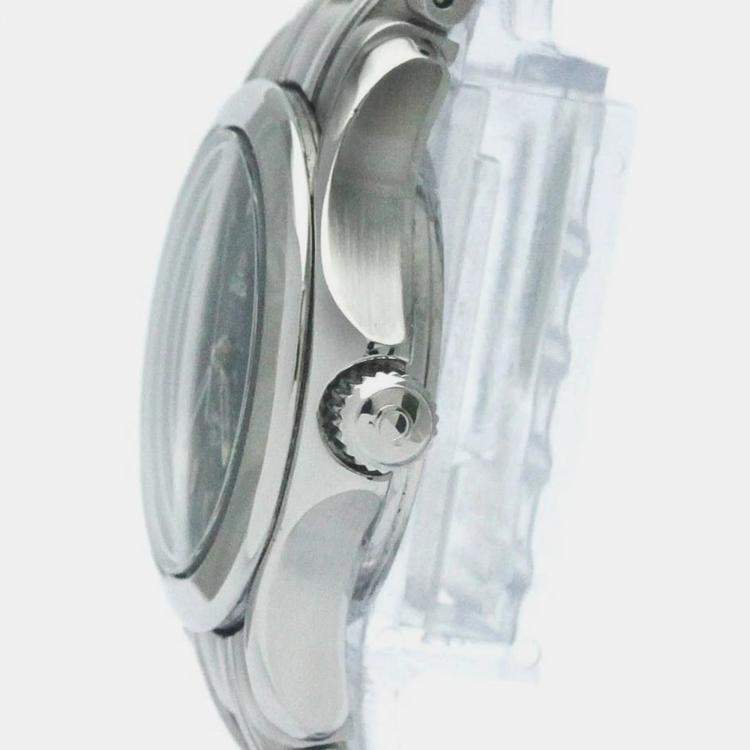 Pre Owned Omega Blue Stainless Steel Seamaster 2581.81 Quartz Women's Wristwatch 26 mm