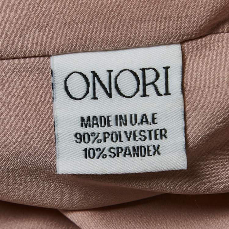 Pre Owned Onori Pink Corset Drop-Waist Satin Aria Dress S