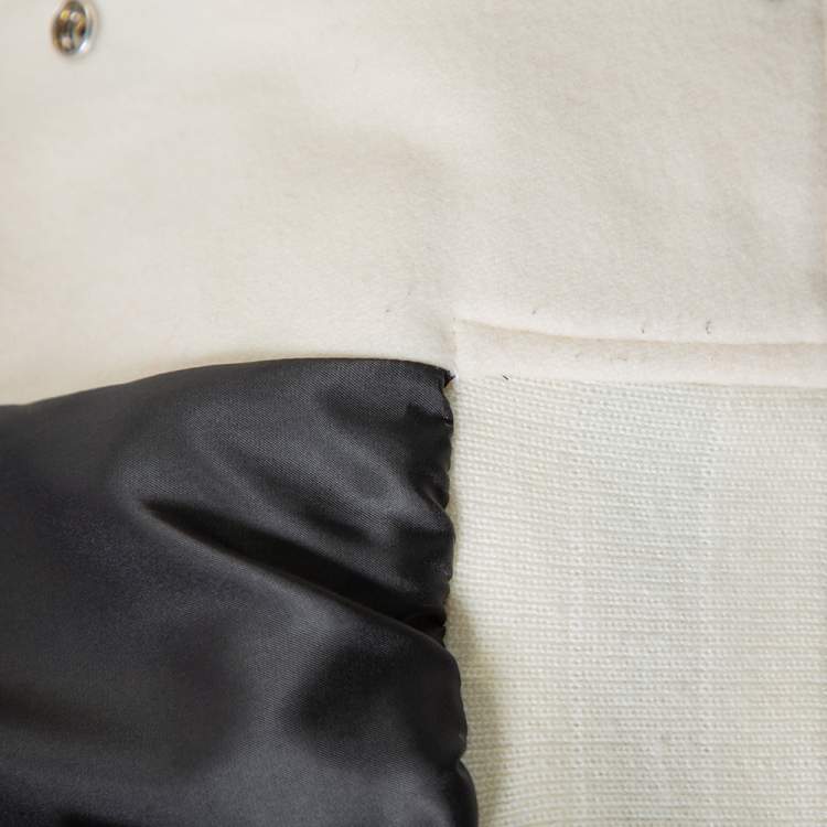 Pre Owned Opening Ceremony Multicolor Wool & Leather Logo Applique Detail Varsity Jacket M