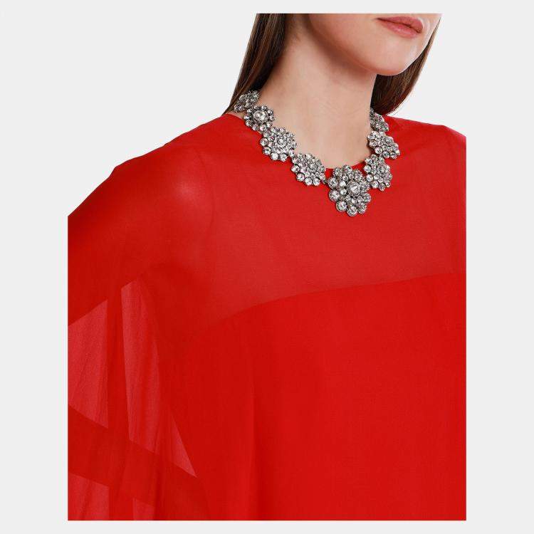 Pre Owned Oscar De La Renta Metal Necklace