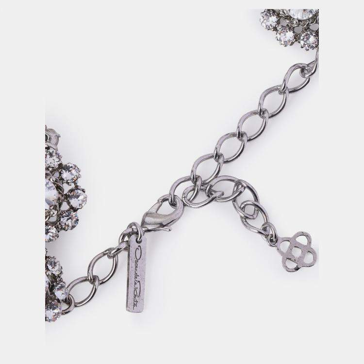 Pre Owned Oscar De La Renta Metal Necklace