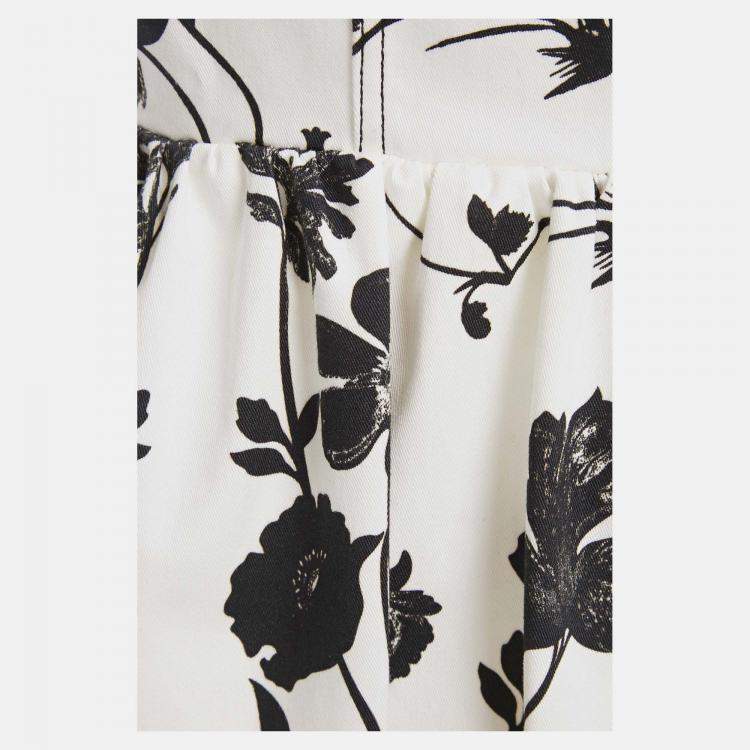 Pre Owned Oscar De La Renta Cotton Midi Dress 8