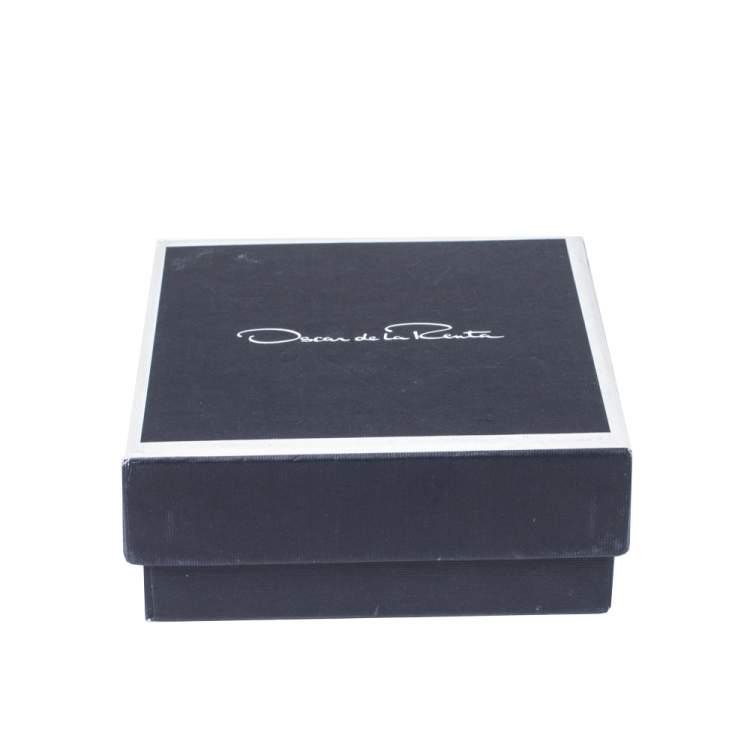 Pre Owned Oscar de la Renta Multicolor Silk Tiered Tassel Clip-On Earrings