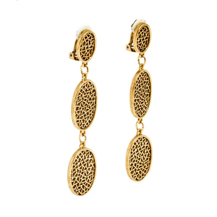 Oscar de la 2024 renta clip on earrings