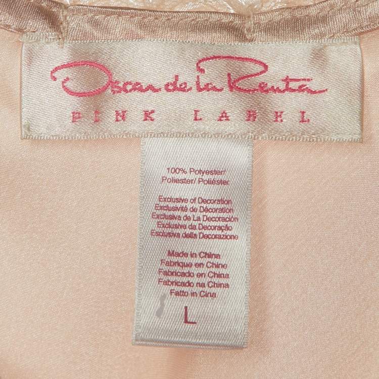 Pre Owned Oscar de la Renta  Pink Top