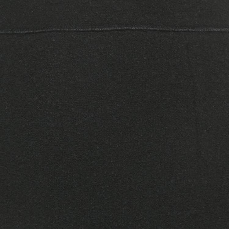 Pre Owned Oscar De La Renta Black Wool Blend Pencil Skirt M