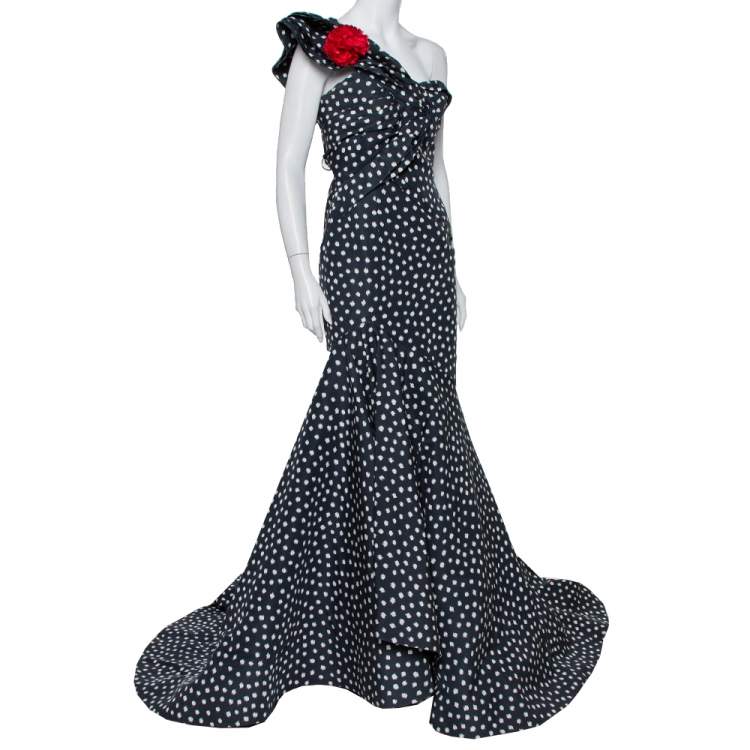 Oscar de la renta polka dot dress sale