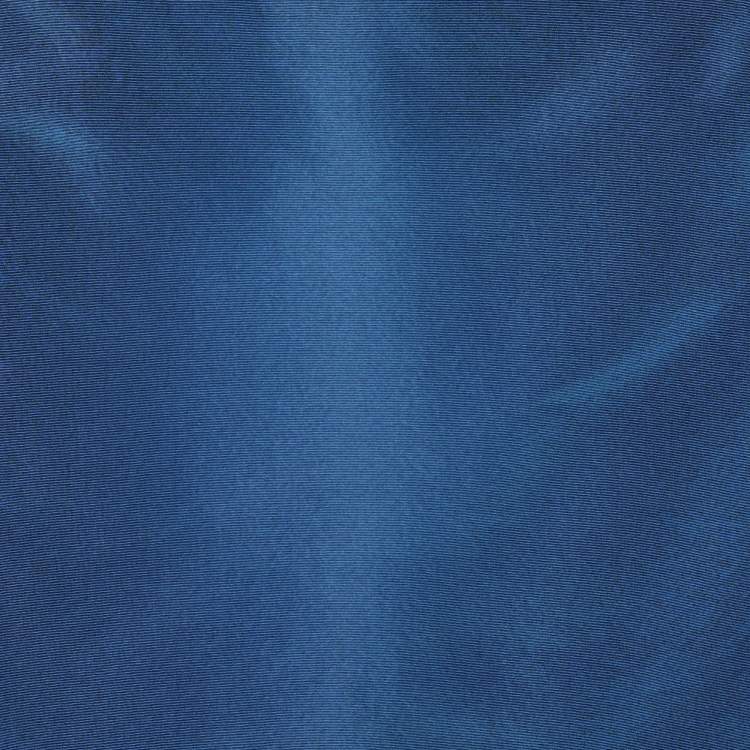 Pre Owned Oscar de la Renta Blue Silk Pencil Skirt M
