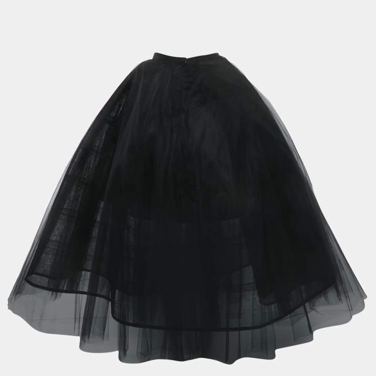 Tulle black 2024 maxi skirt