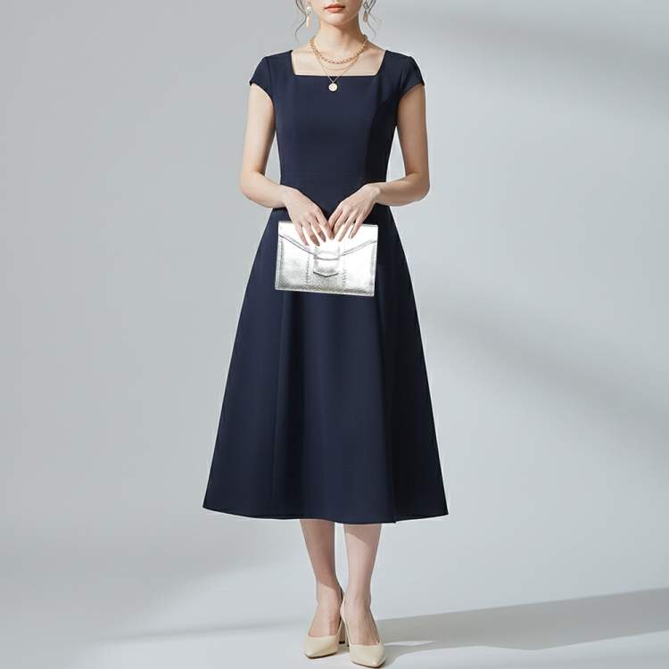 Pre Owned Oscar de la Renta Silver Snakeskin Embossed Leather Flap Clutch