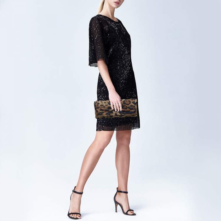 Oscar de la renta animal print dress sale