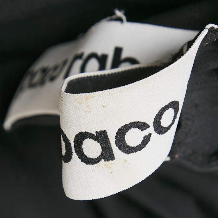 Pre Owned Paco Rabanne Black Logo Print Band Stir-Up Leggings S
