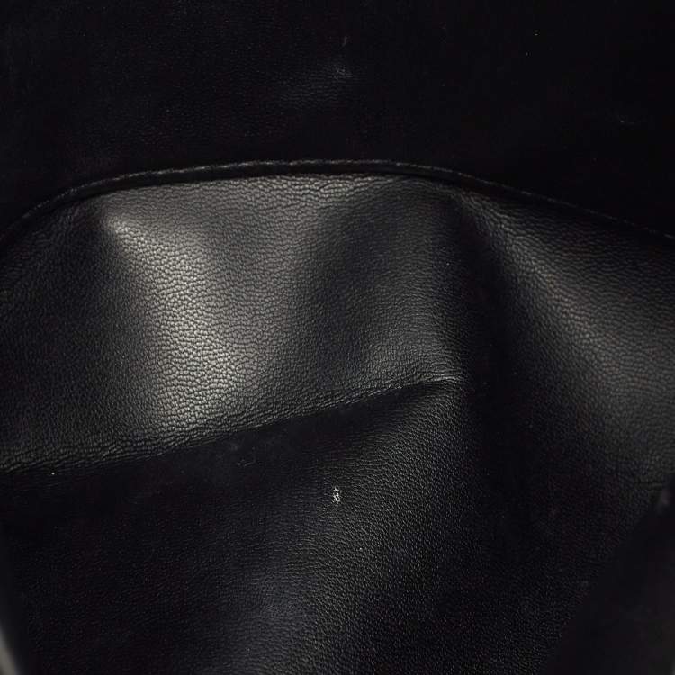 Pre Owned Paco Rabanne Black/Silver Metal Square Illusion Shoulder Bag