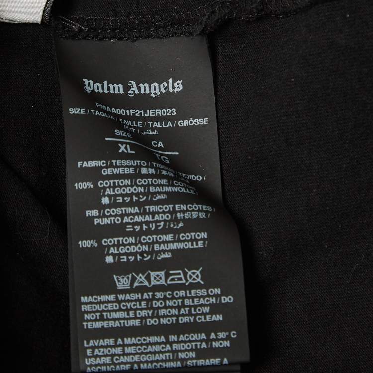 Pre Owned Palm Angels Black Pa Bear Cotton Classic T-Shirt XL