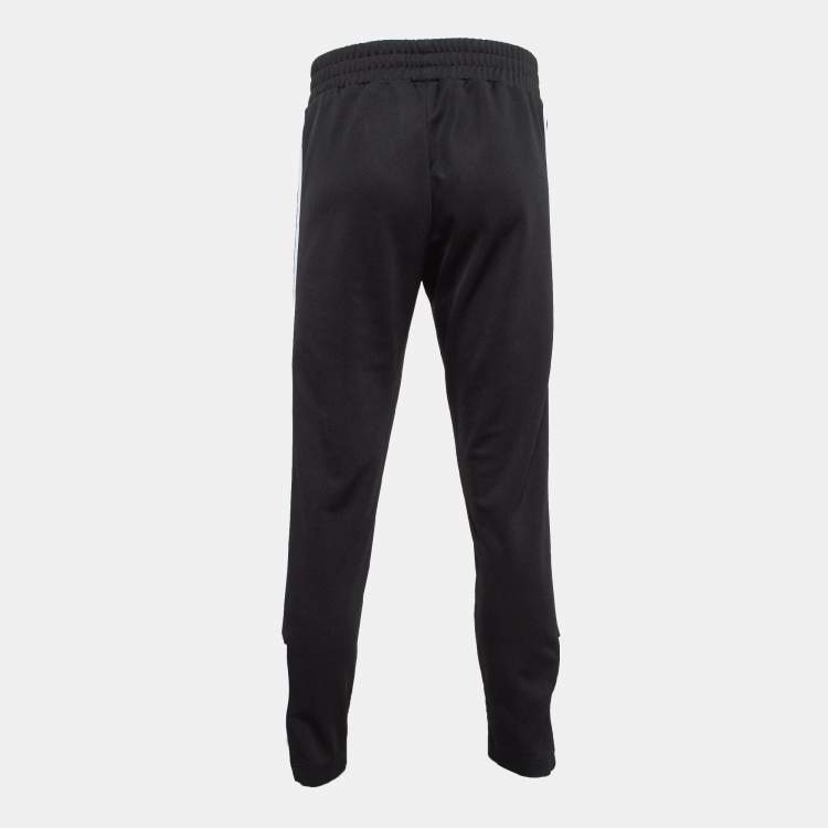 مملوكة مسبقًا Palm Angels Black Logo Print Jersey Classic Slim Track Pants L