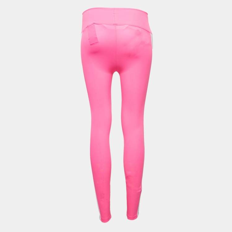 Pre Owned Palm Angels Fuchsia Pink Jersey Palm Cut-Out Detail Track Leggings S
