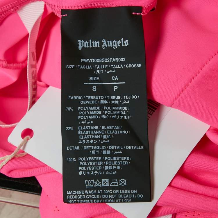 Pre Owned Palm Angels Fuchsia Pink Jersey Palm Cut-Out Detail Track Leggings S