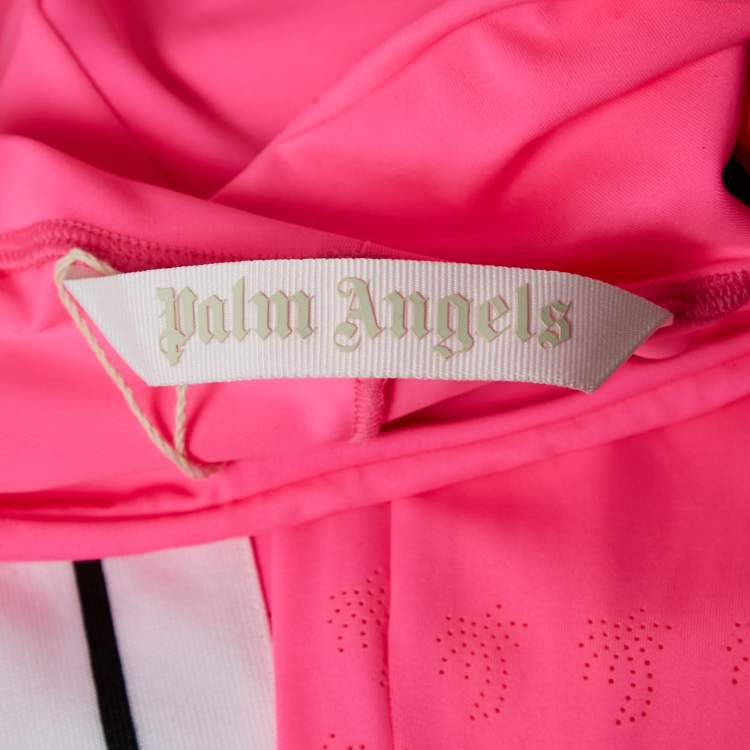 Pre Owned Palm Angels Fuchsia Pink Jersey Palm Cut-Out Detail Track Leggings S