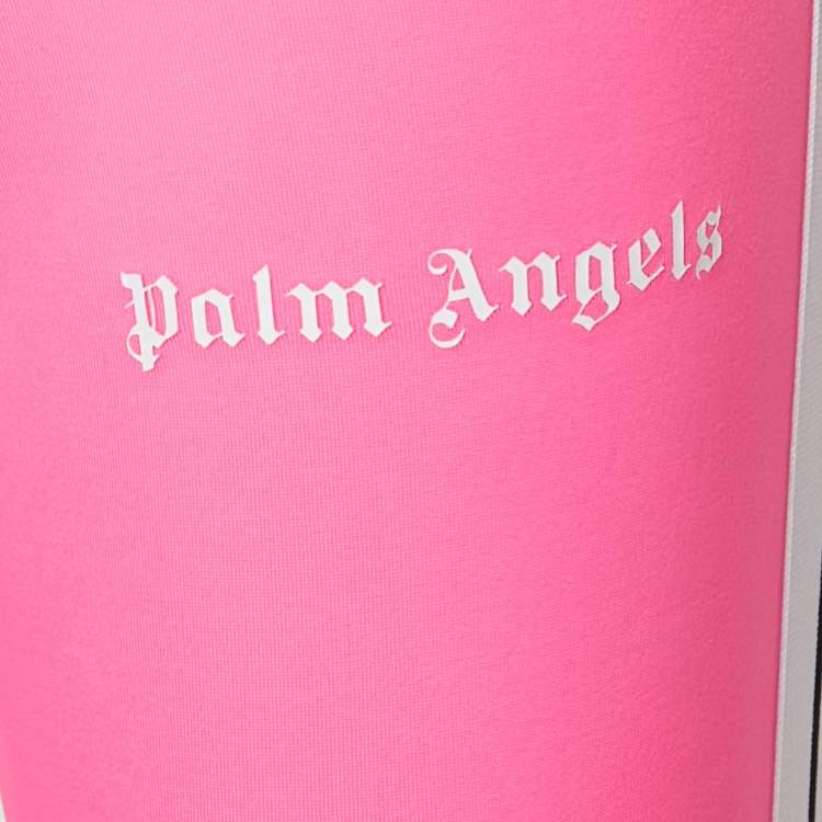 Pre Owned Palm Angels Fuchsia Pink Jersey Palm Cut-Out Detail Track Leggings S
