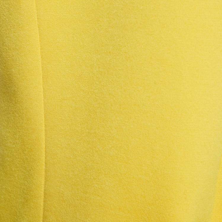 Pre Owned Palm Angels Yellow Cotton Blend Knit Sleeveless Jacket M