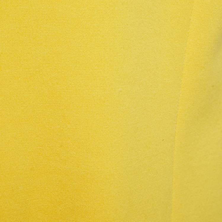 Pre Owned Palm Angels Yellow Cotton Blend Knit Sleeveless Jacket M