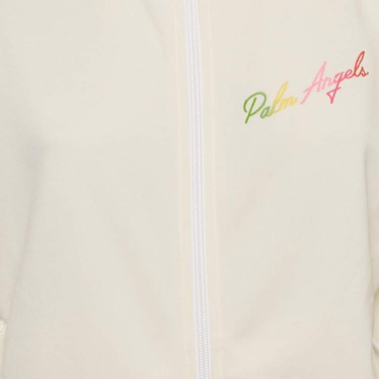 مملوكة مسبقًا Palm Angels Cream Side Tape Jersey Track Suit M