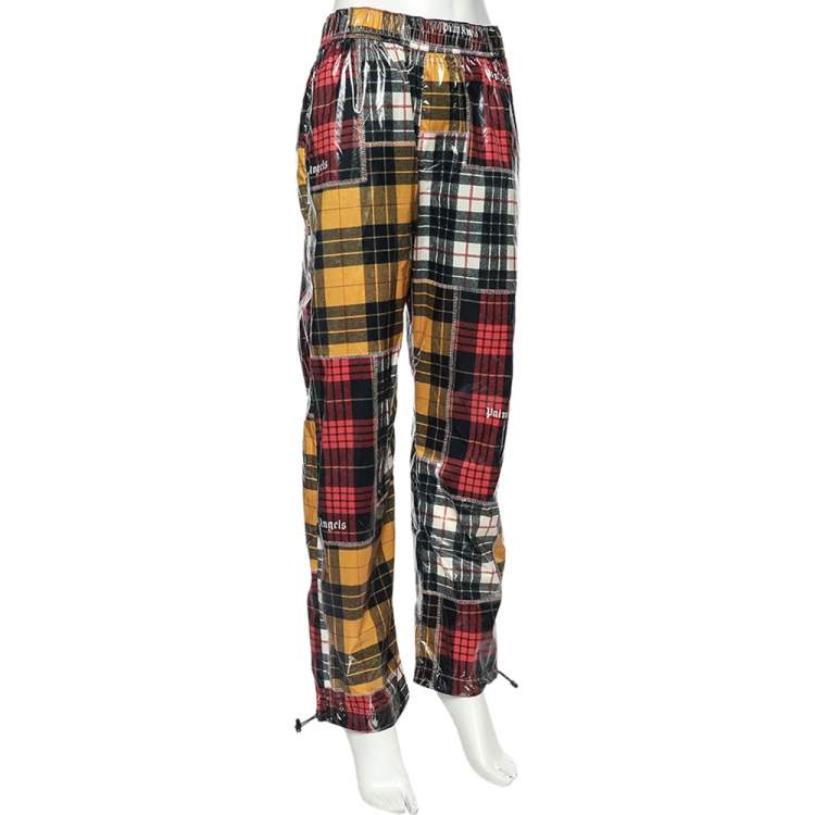 مملوكة مسبقًا Palm Angels Multicolored Checkered Synthetic Pants S
