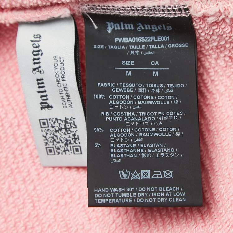 Pre Owned Palm Angels Pink Teddy Bear Print Cotton Crew Neck Sweatshirt M