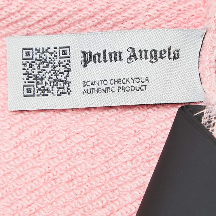 Pre Owned Palm Angels Pink Teddy Bear Print Cotton Crew Neck Sweatshirt M