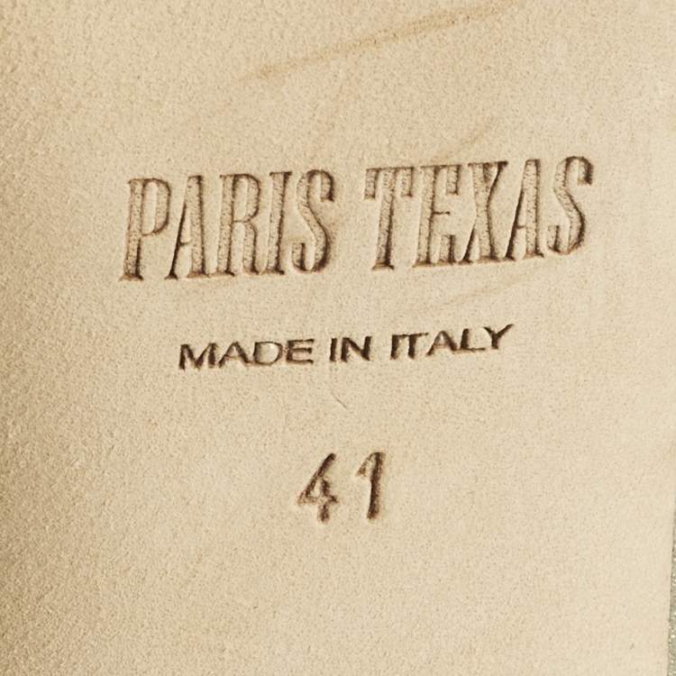 Pre Owned Paris Texas Size 41 Gold Leather Mid Calf Boots